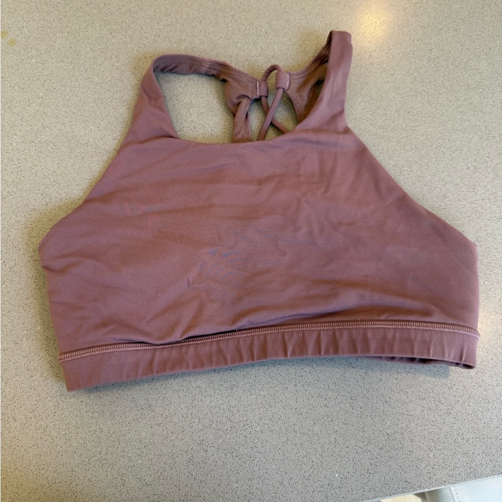 Purple Lululemon Sports Bra with Crisscross Back